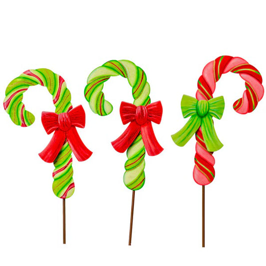The Round Top Collection Merry & Bright Candy Canes With Bows