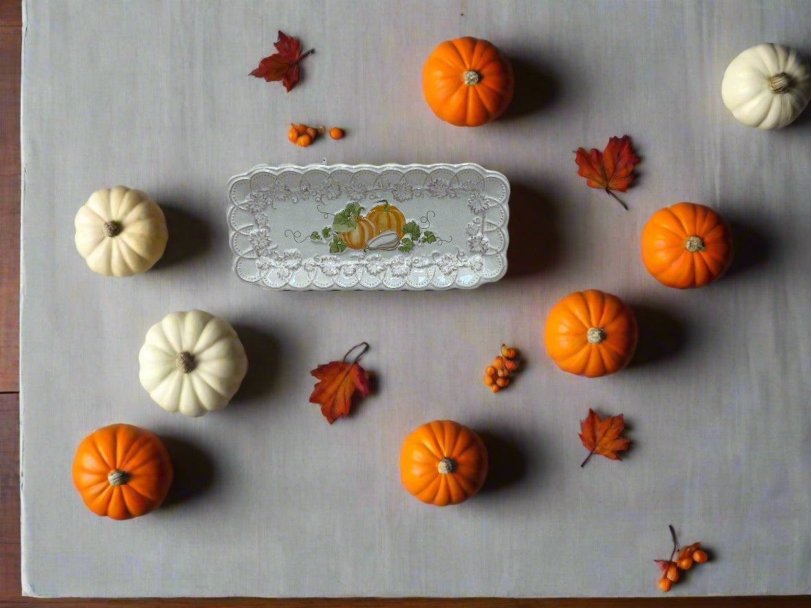 MUD PIE PUMPKIN EVERYTHING PLATE