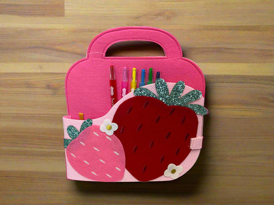 MUD PIE STRAWBERRY ART FOLIO SET