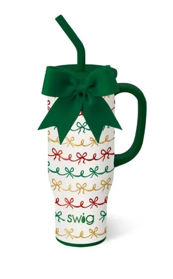 Swig Christmas Bows Mega Mug 30oz
