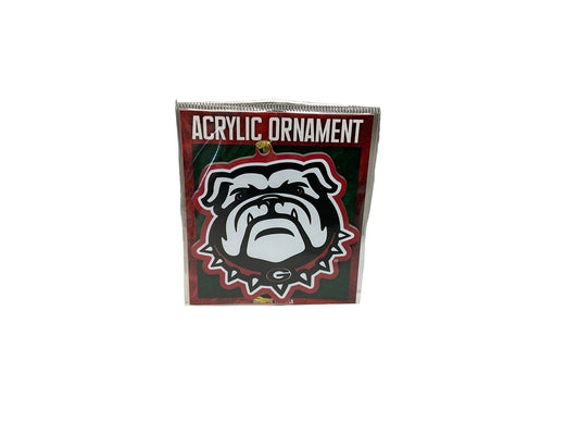 Georgia Mascot Acrylic Ornament