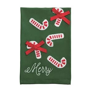 Mud Pie- Farm Crochet Christmas Towel