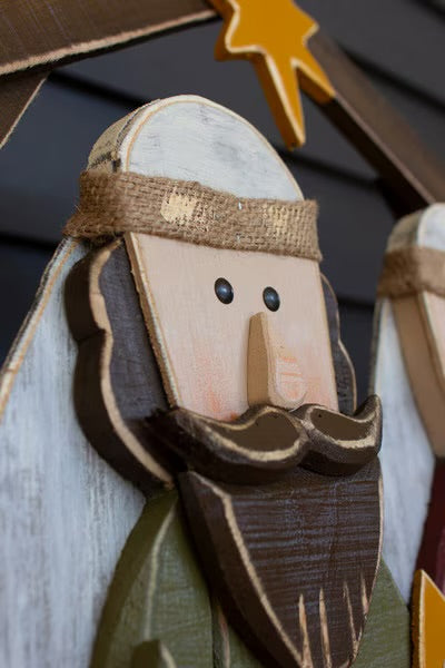 Kalalou Painted Wood Nativity Scene