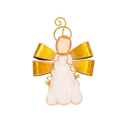 The Round Top Collection Gilded Ribbon Angel Ornament