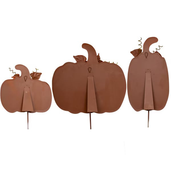The Round Top Collection Medium Ribbon Pumpkins Orange