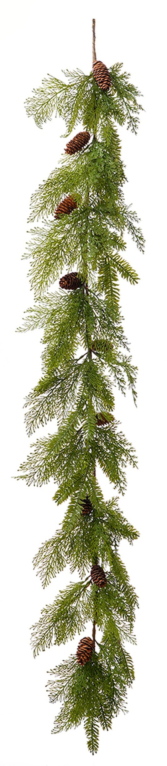 Floral Natural Faux Pine Garland