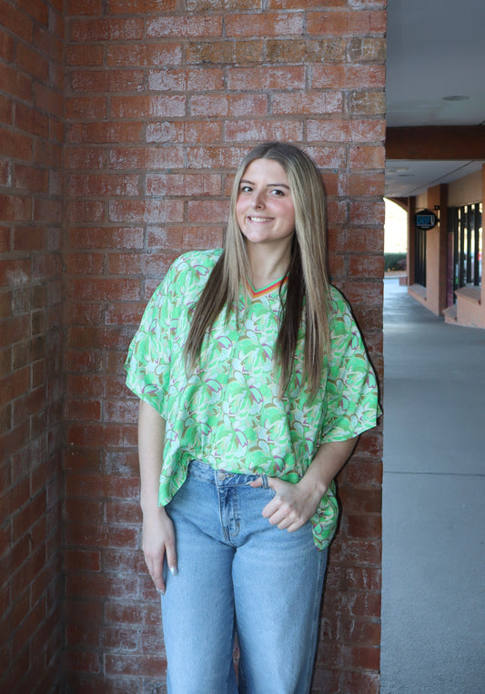 Jodifl Kelly green Mix Top
