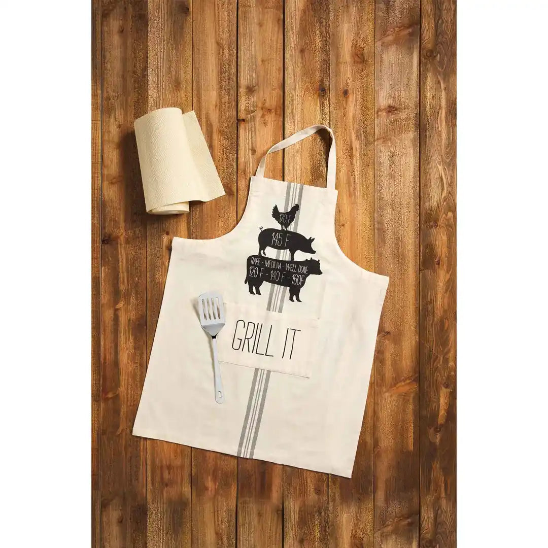 MUD PIE GRILL IT APRON AND SPATULA SET