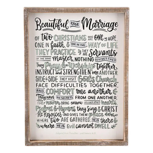 Beautiful the Marriage Frame