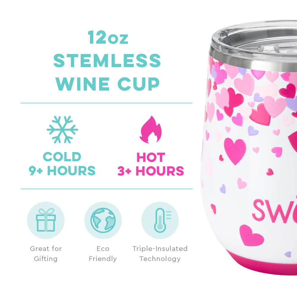 Swig Falling In Love Stemless Wine Cup (12oz)