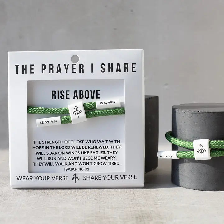 THE PRAYER I SHARE Rise Above Bracelet | Bible Verse Bracelet