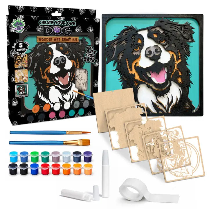 Splat Planet Wooden Dog Art Craft Kit