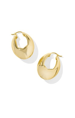 KENDRA SCOTT LIANA HOOP EARRINGS GOLD