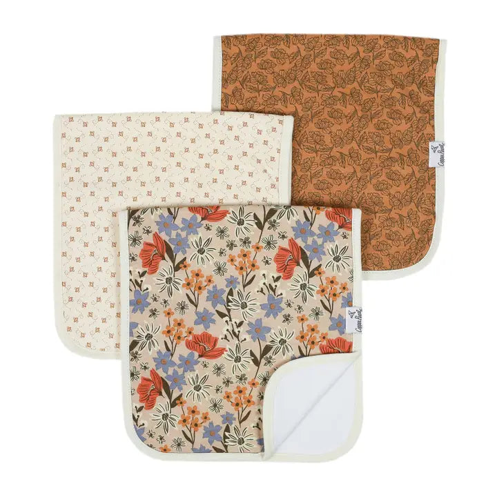Copper Pearl Premium Burp Cloths - Eden