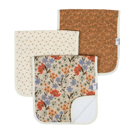 Copper Pearl Premium Burp Cloths - Eden