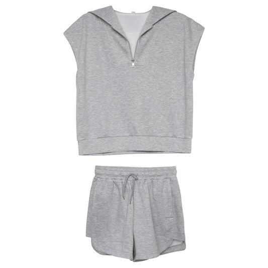 KATYDID GRAY SCUBA TWO PIECE SET