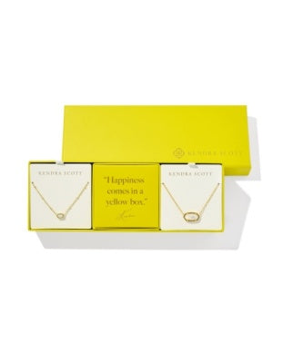 KENDRA SCOTT ELISA GIFT SET OF 2 GOLD IVORY MOTHER OF PEARL