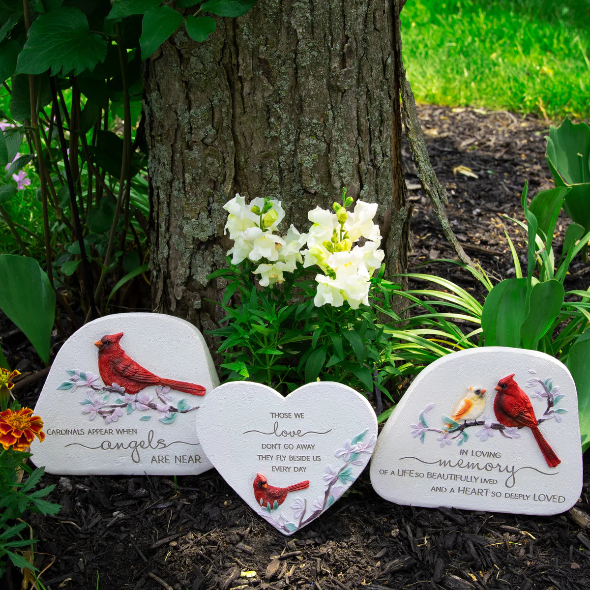 PAVILION THOSE WE LOVE 5" STANDING HEART MEMORIAL STONE
