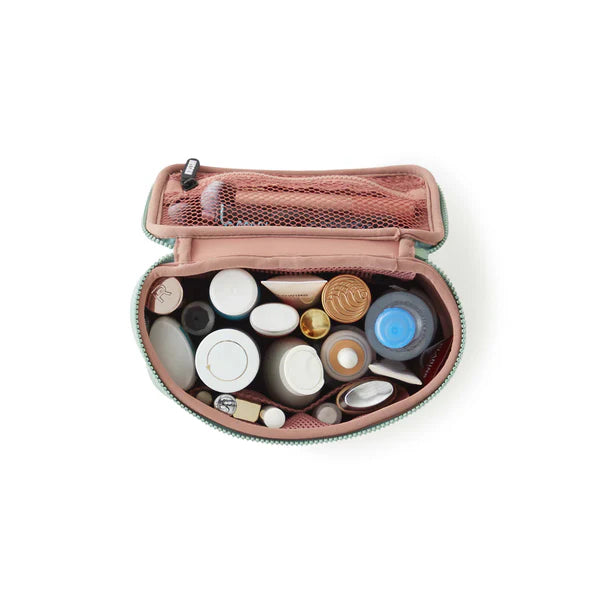 Kusshi Small Train Case-Pearl Blue/Sand Pink