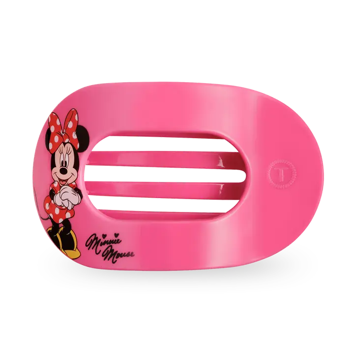 Teleties Flat Round Hair Clip | Small | Minnie Mouse