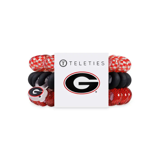 Teleties Spiral Hair Coils | Large | Go Dawgs! Hair Ties