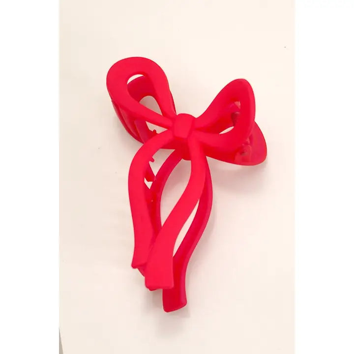 Large Bow Hair Clip Retro Simple Claw Clips