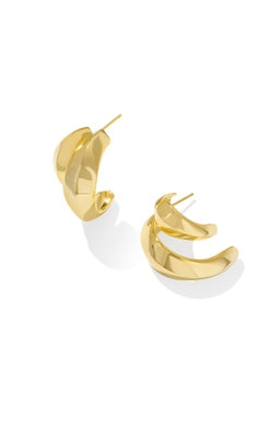 KENDRA SCOTT LIANA DOUBLE HOOP EARRINGS GOLD