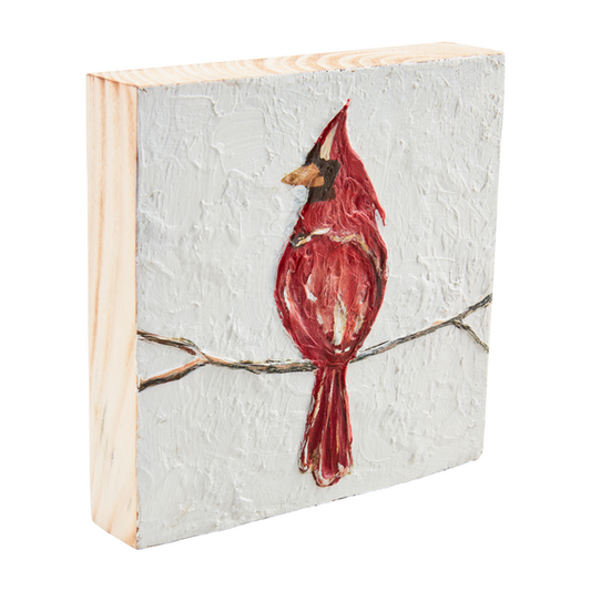 MUD PIE CARDINAL PLAQUE