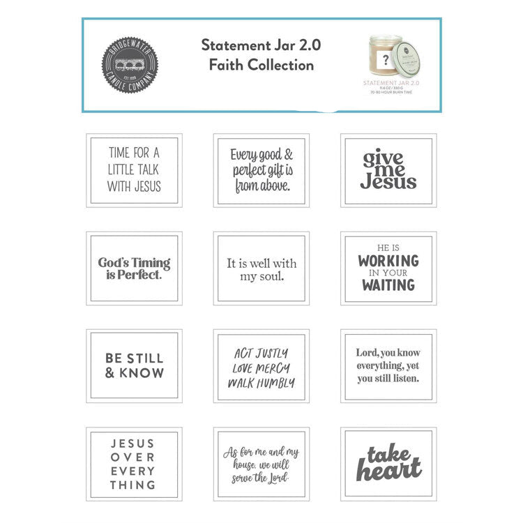 Sweet Grace Collection Candle #053 Faith