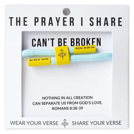 THE PRAYER I SHARE Can't Be Broken Bracelet, Christian Cord Bracelet