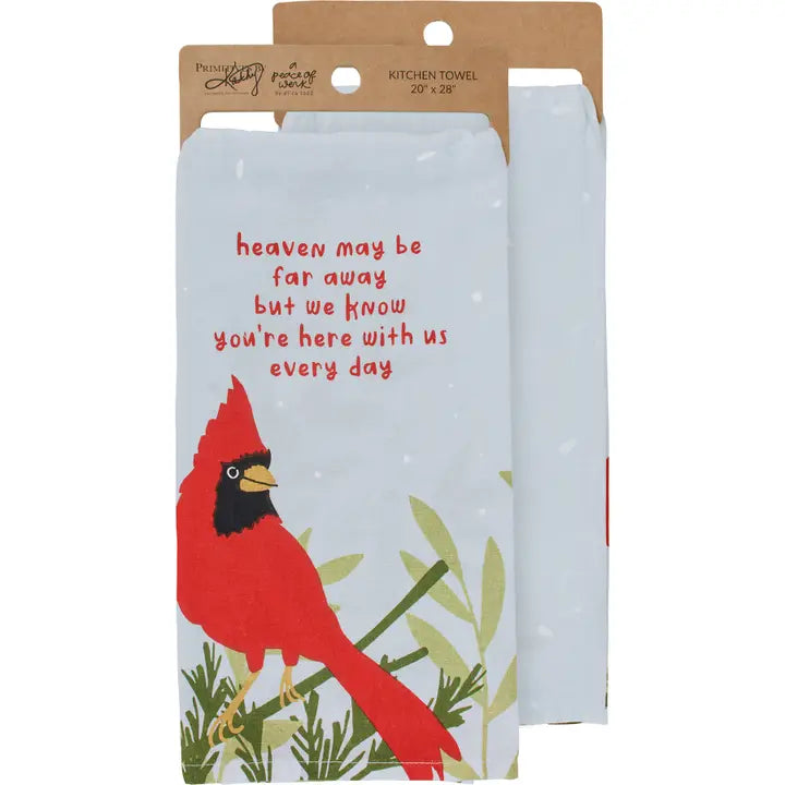 PRIMITIVES BY Kathy Here with Us Every Day Kitchen Towel