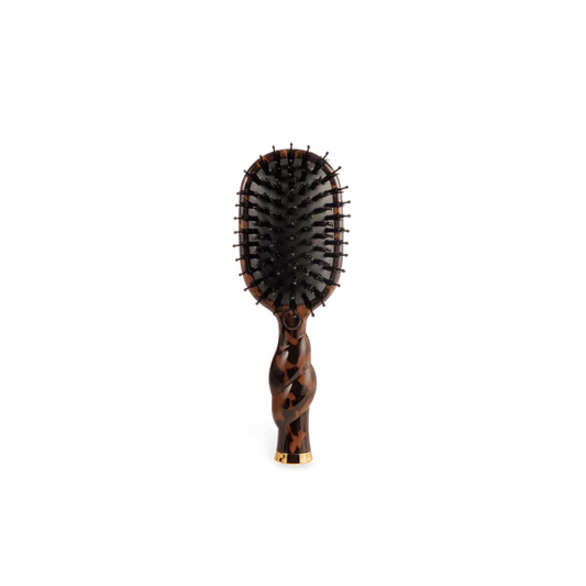 Teleties Mini Boar Bristle Hair Brush - Tortoise