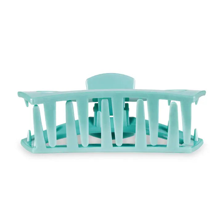Teleties Open Hair Clip | Large | Totally Turquoise