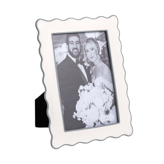 MUD PIE GREY ENAMEL FRAME