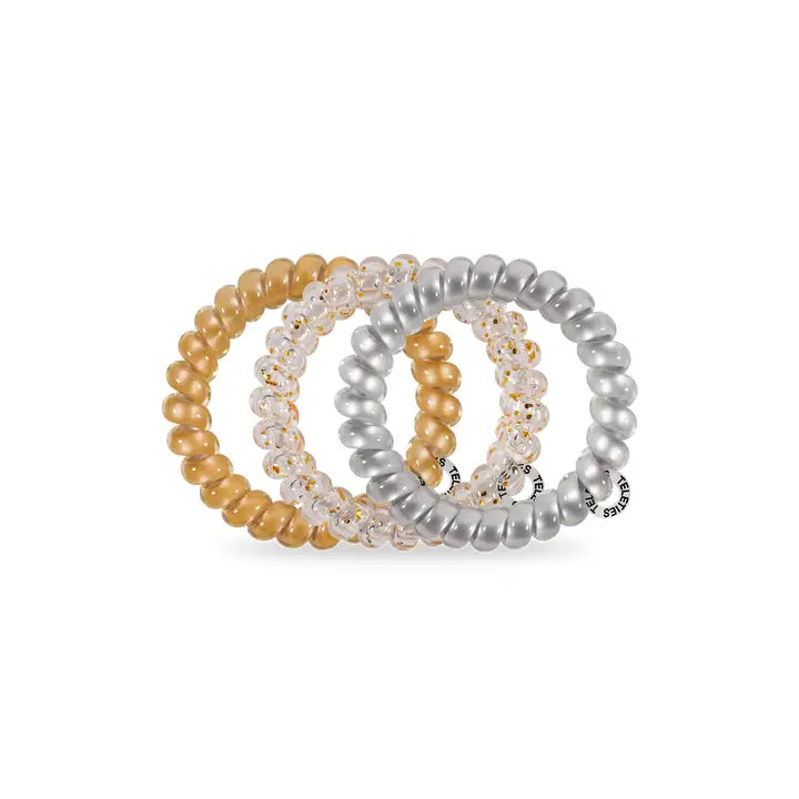 Teleties Spiral Hair Coils | Large | Starstruck Hair Ties