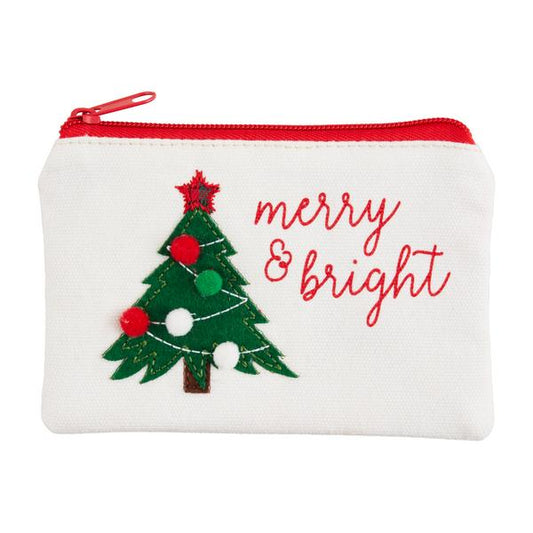 MUD PIE TREE CHRISTMAS LIGHT-UP POUCH