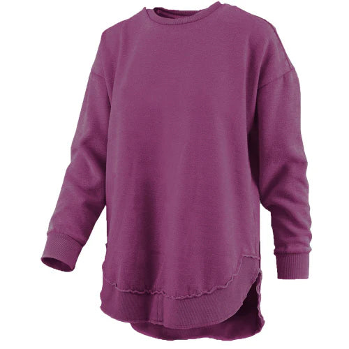 Southern Couture Comfy Round Here Pullover-Boysenberry