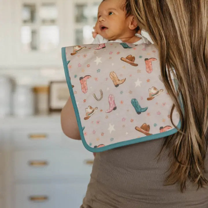 Copper Pearl 3 Pack Premium Burp Cloths - Cheyenne
