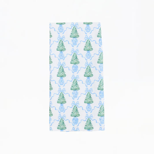 MARY SQUARE Tea Towel Winter Pines