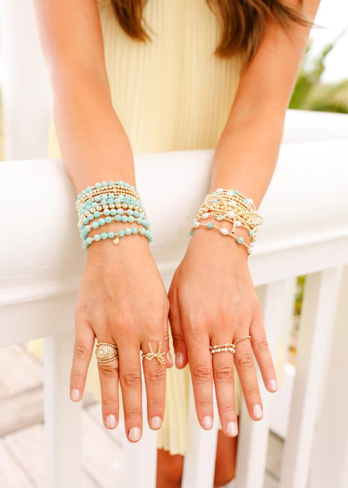 Beaded Blondes Turquoise Maggie Gemstone Bracelet