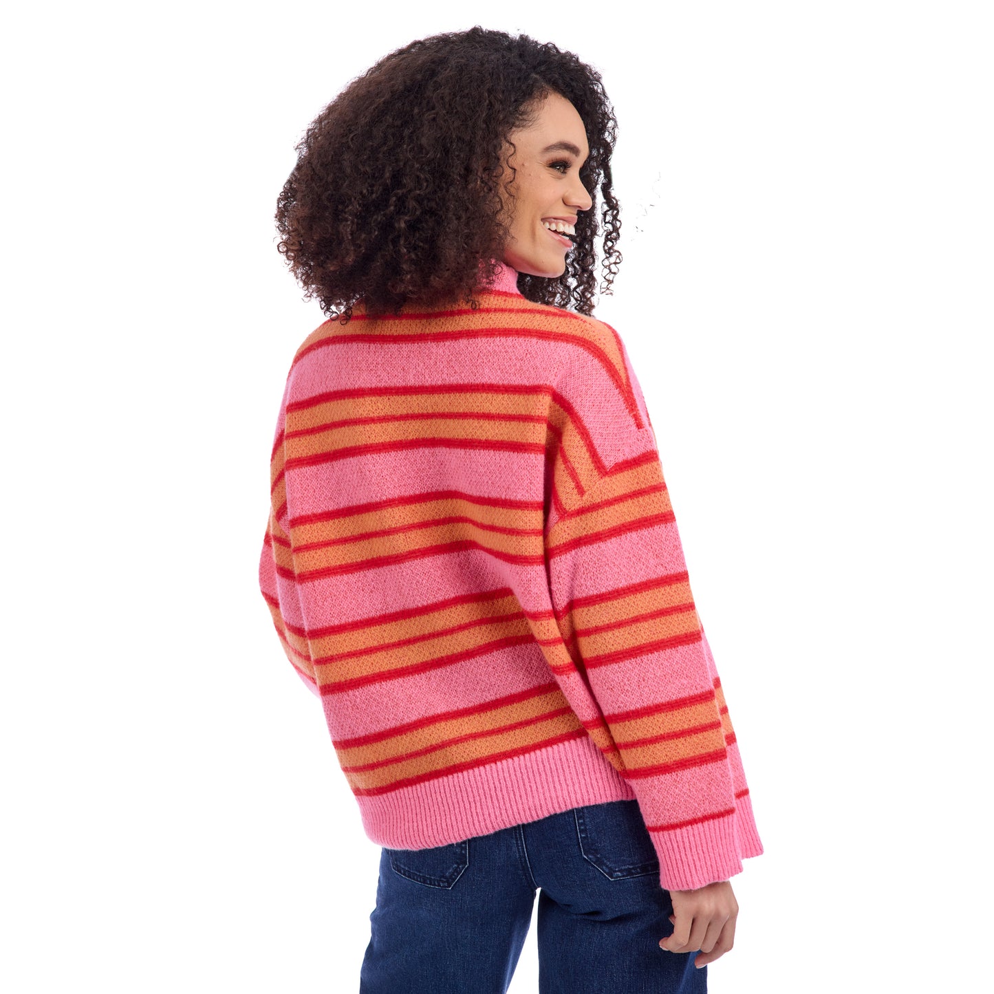 MUD PIE QUINNIE TURTLENECK SWEATER-PINK