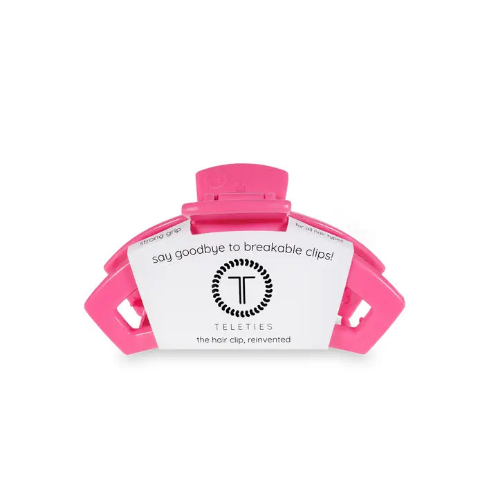Teleties Open Hair Clip | Tiny | Paradise Pink