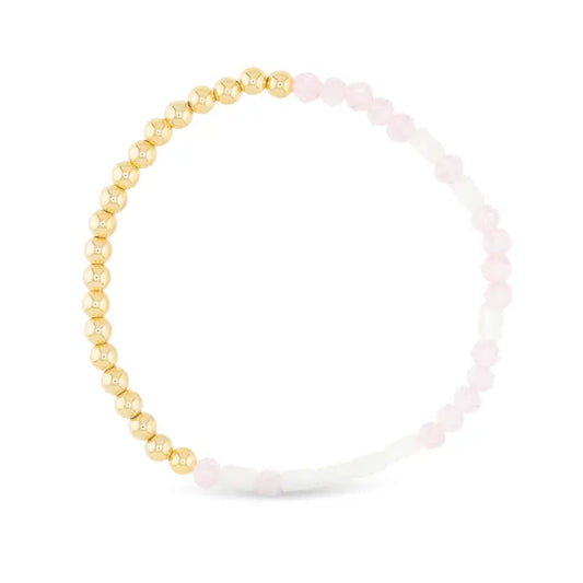 Amanda Blu Gold Morse Code Bracelet-Survivor