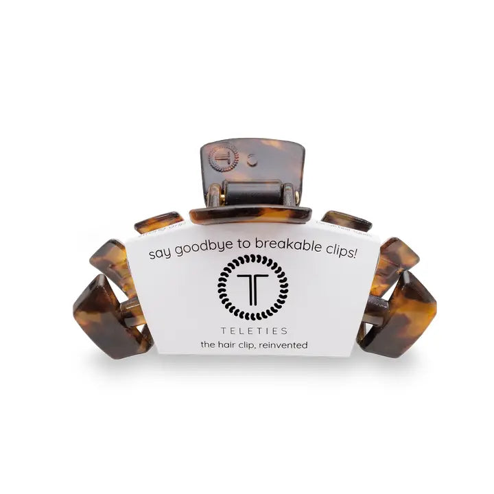 Teleties Classic Hair Clip | Medium | Tortoise