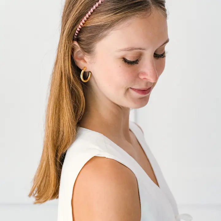 Teleties Spiral Hair Coil | Headband | Calming Coral