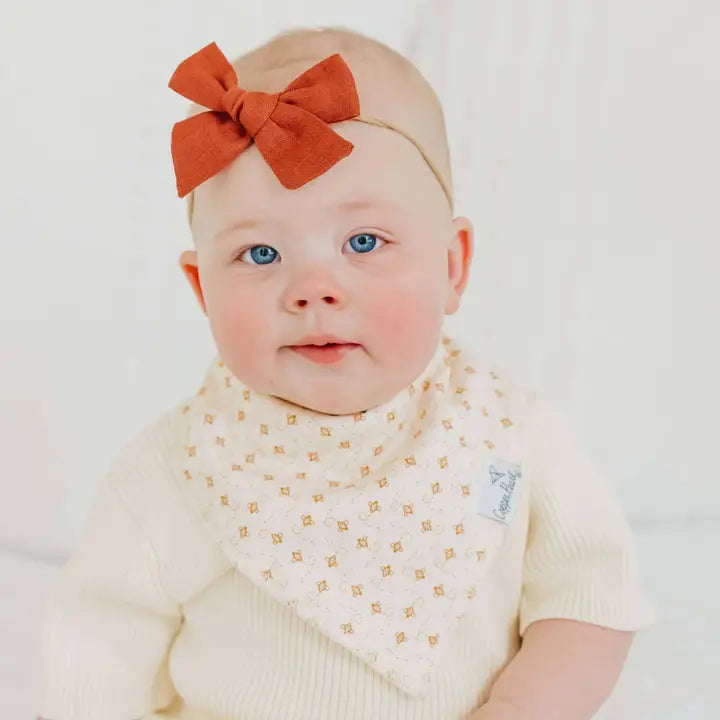 Copper Pearl Baby Bandana Bibs - Eden