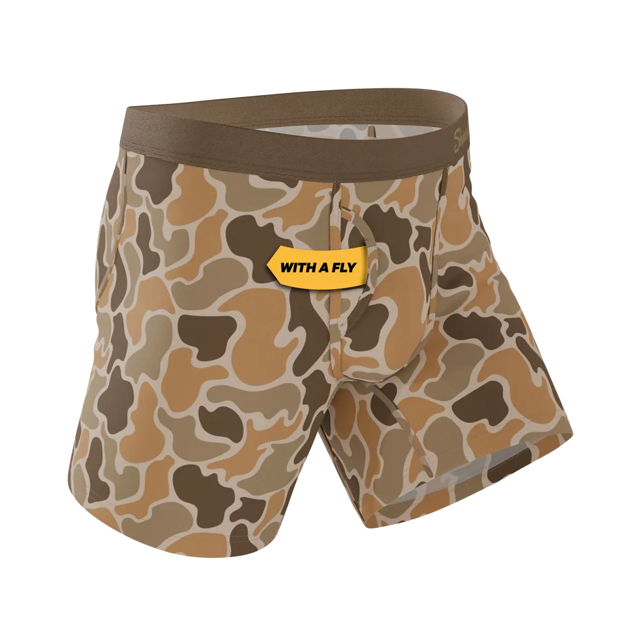 Shinesty The Out Of Sight - Light Duck Camo Ball Hammock® Pouch Underwear With Fly