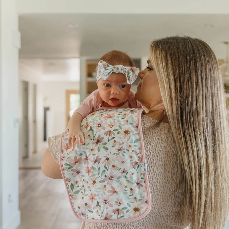 Copper Pearl 3 Pack Premium Burp Cloths - Natalie