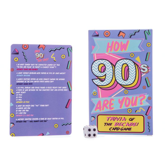 How 90s Are You? 90s Trivia Cards