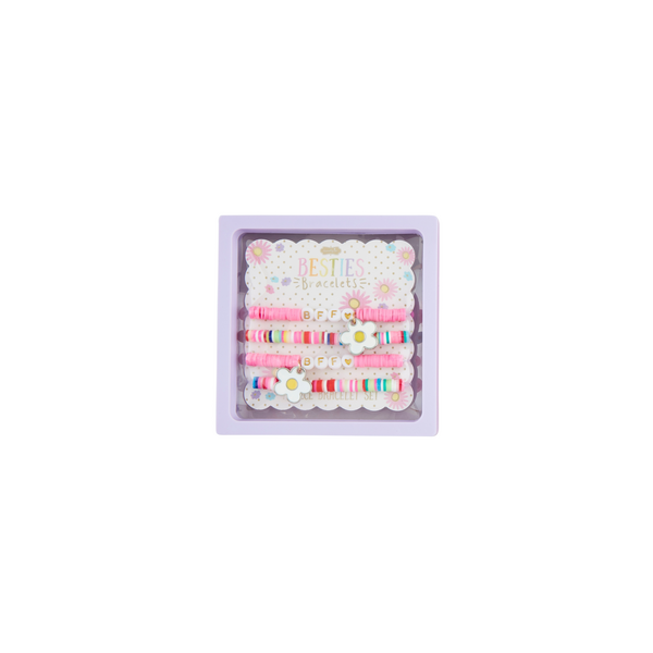 MUD PIE BFF FLOWERS BEADED BRACELETS